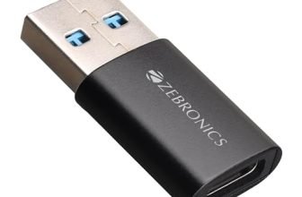 ZEBRONICS CTA1 USB Type C to Type A Converter, USB 3.0, High-Speed Data Transfer, Backward Compatibility, Plug and Play, for Laptops | PC | Compatible Devices