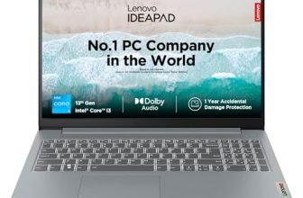 Lenovo IdeaPad Slim 3 13th Gen Intel Core i3-1315U 15.6″ (39.6cm) FHD Thin and Light Laptop (8GB RAM/512GB SSD/Backlit Keyboard/FHD 1080p Camera/Windows 11/Office 2024/Grey/1.6Kg), 82X700M3IN