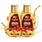 Dabur Almond Hair Oil – 580ml(290ml*2) | Provides Damage Protection | Non Sticky Formula | for Soft & Shiny Hair | with Almonds, Keratin Protein, Soya Protein & 10X Vitamin E
