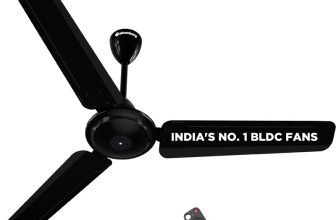 Atomberg Ameza with 2 Year Warranty BLDC Motor with Remote 1200 mm Ceiling Fan(5 Star | Gloss Black | Pack of 1)
