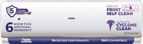 Haier 2026 Model 1.4 Ton 3 Star Split Twin Inverter AC(HSI48N-G3NB-I+HSO48-3NB-I, White)