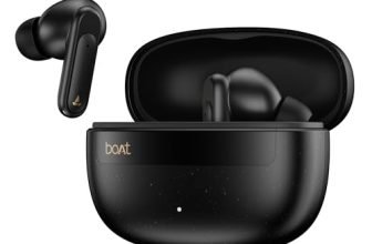 boAt 2026 Launch Airdopes Plus 222 with Immersive Spatial Audio, 60 Hrs Battery, 13mm Drivers, Hearables App Support, Multi Connect, Voice Assistant TWS Earbuds with mic (Carbon Black)