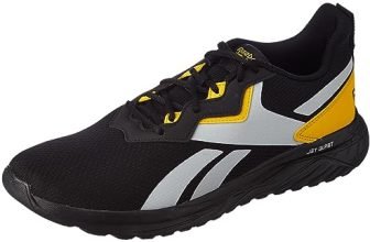 Reebok Mens ENERGEN M Black/LGH Solid Grey/Team Yellow Sneaker – 6 UK (IQ7080)