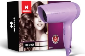Havells 1000W Hair Dryer|Blow Dry for Men & Women|2 Temperature Settings|Travel Friendly|360° Radial Inlet| ThermoProtect Feature| HD1702