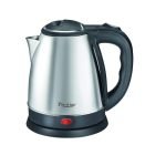 Prestige 1.8 Litres Electric Kettle (PKOSS 1.8)| 1500W| Silver – Black| Automatic Cut-off | Stainless Steel | Rotatable Base | Power Indicator | Single-Touch Lid Locking