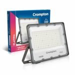 Crompton TabLight Outdoor Waterproof LED Flood Light 100W Cool Day Light | Pack of 1 | IP65 Rated, Wide-Beam, BIS Approved | Ideal for Garage, Garden, Parking & Commercial Use