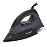 SINGER Auro 1000 Watts Dry Iron | Bigger Sole Plate for Faster Ironing | Uniform Heating with U Shaped Element | Adjustable Temperature Control | 2 Year warranty | Dark Grey
