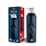 Pigeon Blitz Stainless Steel Water Bottle With Sipper Cap | Eco friendly | BPA Free | Water Bottle for Office, Gym, School, Yoga, Trekking, Adults & Kids| 975 ML, Blue