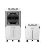 Havells 2-in-1 Convertible 80 L Desert Air Cooler for room| Dual functionality & easy storing| Can be used as side table| 5 Leaf Metal Blade Fan| Powerful Air-Delivery| Bacteria shield honeycomb pads