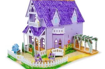Big Style 3-Story Princess Dollhouse with Slide & Furniture | Luxury Pink Castle Doll House Toy for Girls | DIY Pretend Play Villa Playset Birthday Gift for Kids (Doll House 11)