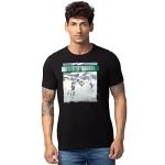 Spykar Black Round Neck Half Sleeves Blended T-Shirt for Men (Size: M)-MKTCP1BC082-Black