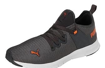 PUMA | Glanza v2 Men’s Shoes | Dark Shadow-Vibrant Orange | 7UK