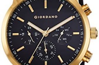Giordano Black Dial Analog Mens’ Watch – 1772-06