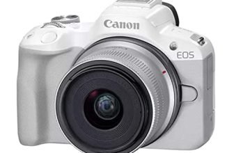 Canon EOS R50 Mirrorless Camera with RF-S18-45mm f/4.5-6.3 is STM Lens (24.2 MP) for Video Vlogging – White