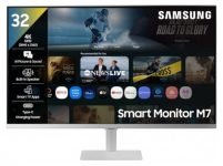 Samsung 32″ (80 cm) 4K M7 Vision AI Smart Monitor|UHD 3840 x 2160|Smart TV Experience with AI|Type-C|Apple AirPlay|Gaming Bar|Remote|Speakers|Wi-Fi|Bluetooth|AI Picture & Sound|LS32FM701UWXXL|White