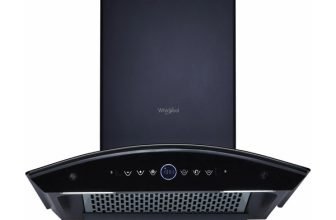 Whirlpool CGFL PRO 600 BLDC HAC BK HOOD 1600 CMH 60 cm Auto Clean Chimney(Wall Mounted, Black)