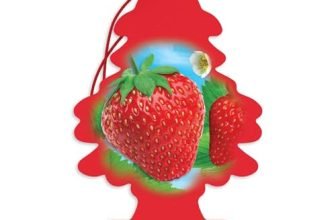 Little Trees Strawberry Air Freshener (Pack of 3) | Sweet Fruity Fragrance | Iconic Tree Hanging Design | For Car, Home, Wardrobe | Imported from USA