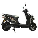 Green Invicta Low Speed Electric Scooter with Steel Frame Non RTO 60KM Range Black with Portable Charger