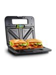 iBELL SM410N Electric Sandwich Maker, 800W, Handle Lock function, Non-Stick Plates to Grill Sandwich Maker(Matte black)