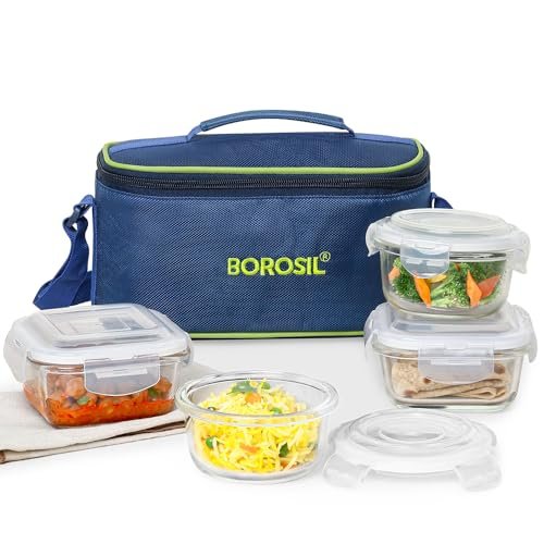 Larah by Borosil 47 pc Opalware Dinner Set for Family of 8 (White) | Microwave & Dishwasher Safe Silk Series Crockery for Dining & Gifting, Bone Ash Free Plates & Bowls