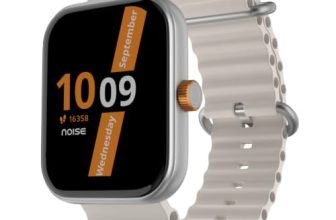 Noise New Launch ColorFit Pulse Air Smartwatch with BT Calling, 1.85″ TFT Display, Lightweight 45g Design, Heart Rate & Step Tracking,Multi-Sport Modes,Find My Phone, Water Resistant-Starlight Silver