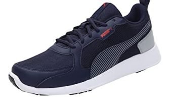 PUMA | Fire Run Men’s Sneakers | Peacoat-Quarry-Grenadine | 6UK