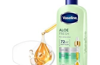 Vaseline Aloe Fresh Body Lotion,24 HR Long Lasting Moisturisation with Aloe Vera extract and Menthol 400ml