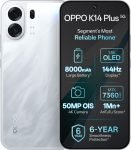 OPPO K14 Plus 5G (Star White, 128 GB)(6 GB RAM)