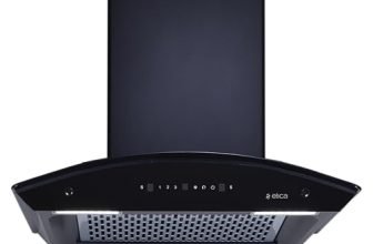 Elica 60cm 1600 m3/hr Filterless Autoclean Kitchen Chimney with 15 Years Warranty | Made In India | WDFL PLUS HAC LTW 60 MS NERO | Black