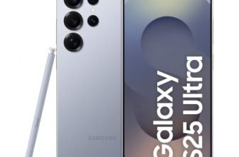 Samsung Galaxy S25 Ultra 5G AI Smartphone (Titanium Silverblue, 12GB RAM, 256GB Storage), 200MP Camera, 5000mAh Ultra Long Battery, QHD+ Dynamic AMOLED 2X, Galaxy AI, Knox Security, S Pen Included