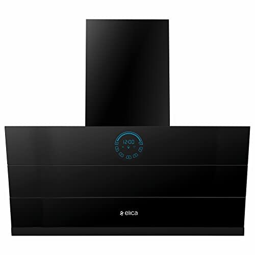 Faber 60cm 3 Way Silent Suction Chimney, 1150 m3/hr (HOOD SUPER 3D PLUS T2S2 BK TC LTW 60, 2 Baffle Filters, Touch Control, Black)