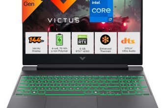 HP Victus Intel Core i7 14th Gen 14650HX – (16 GB/512 GB SSD/Windows 11 Home/6 GB Graphics/NVIDIA GeForce RTX 4050) 15-fa2621TX Gaming Laptop(15.6 inch, Mica Silver, Black Chrome Logo, 2.29 kg, With MS Office)