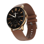Fire-Boltt Ninja Talk 35.3mm (1.39) Round Bluetooth Calling Metal Body,120 Sports Modes Smartwatch(Mocha Mouse Strap, Free Size)
