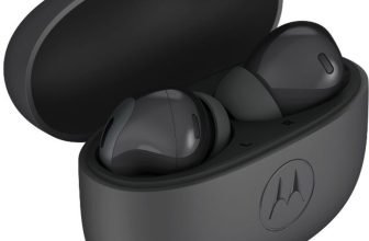 MOTOROLA Buds 2 Fusion with 55dB ANC,12.4mm Titanium Driver, 6 Mic ENC, 53 Hour Playback Bluetooth(PANTONE Tap Shoe, True Wireless)