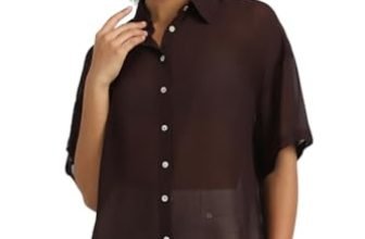Forever 21 Women’s Regular Fit Shirt (FWS24CWOF009901_Brown