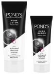 POND’S Pure Detox Face Wash 200 g, Daily Exfoliating & Brightening Cleanser, Deep Cleans Oily Skin – With Activated Charcoal for Fresh, Glowing Skin & POND’S Pure Detox Face Wash 100 g