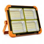 Priniyu 336 LED Solar Flood Light Rechargeable Portable Outdoor Night Lamp