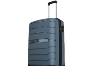 Aristocrat Liberty 8-Wheel Cabin Size Hard Case Trolley Bag, Spanish Blue