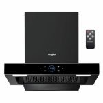 Whirlpool Smart Heat Sensor 60cm Kitchen Chimney with Filterless Autoclean Technology | BLDC Motor | With Remote Control (SMARTSENSE ZEN TAFL 60 HAC BLDC BK HOOD)