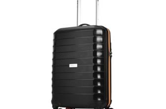 Aristocrat Altitude 8-Wheel Cabin Size Hard Case Trolley Bag, Black