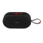 PHILIPS Audio TAS1400BK Wireless Bluetooth Speaker with Deep Bass, Passive Radiator, 12W Sound Output, 1200mAh Rechargable Battery, RGB Light Modes, 10H Playtime, Supports TF/USB/BT Modes (Black)