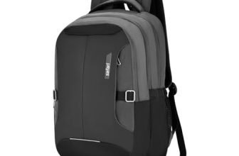Safari Spade 34L Formal Laptop Backpack Bag for Men & Women, Ideal for Office Use/School/College Boys & Girls, 3 Compartments, Rain Cover, Antitheft, Trolley Sleeve & Organizer, Color Dark Grey