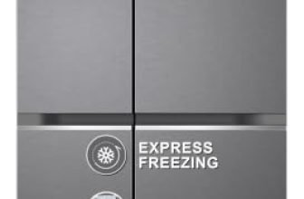 LG 655 L, 3 Star, Frost-Free Smart Inverter Double Door Side-By-Side Refrigerator (GL-B257HDSY, Dazzle Steel, Smart Diagnosis, Express Freeze | Multi Air-Flow)