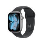 Apple Watch Series 11 GPS 42mm Space Grey Aluminium Case with Black Sport Band – M/L