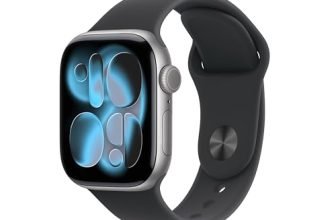 Apple Watch Series 11 GPS 42mm Space Grey Aluminium Case with Black Sport Band – M/L