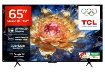 TCL 164 cm (65 Inches) Smartchoice 4K UHD Smart QLED Google TV | QD-Mini LED Dimming | 144Hz Refresh Rate | 3GB RAM | 42W Onkyo 2.1ch Speakers | 65T8D