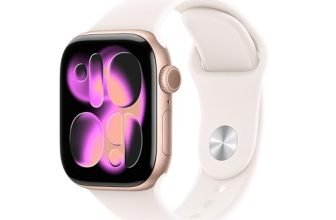 Apple Watch Series 11 GPS 42mm Rose Gold Aluminium Case with Light Blush Sport Band – M/L