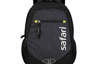 Safari Tribe 35 Ltrs Large Laptop Backpack with 3 Compartments, Water Resistant Fabric – Black (TRIBE19CBBLK)