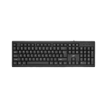 Ant Value FKBRI01 Wired USB Standard Laptop Keyboard Compatible with Desktop, Laptop, Mac with 107 Keys Full Size Layout, Ultra Silent Operation, Spill-Resistant Membrane Water-Resistant Coating, 1.8m Cable, 10 Million Keystrokes Life(Black)