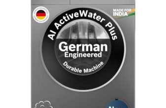 Bosch 10 kg 5 Star Front Load Fully Automatic Washing Machine, AI ActiveWater, Automated Dosing of Detergent, Inbuilt heater,14 Wash Programs,60L Large Drum,Cast Iron Grey, WGA254IRIN (2026 model)
